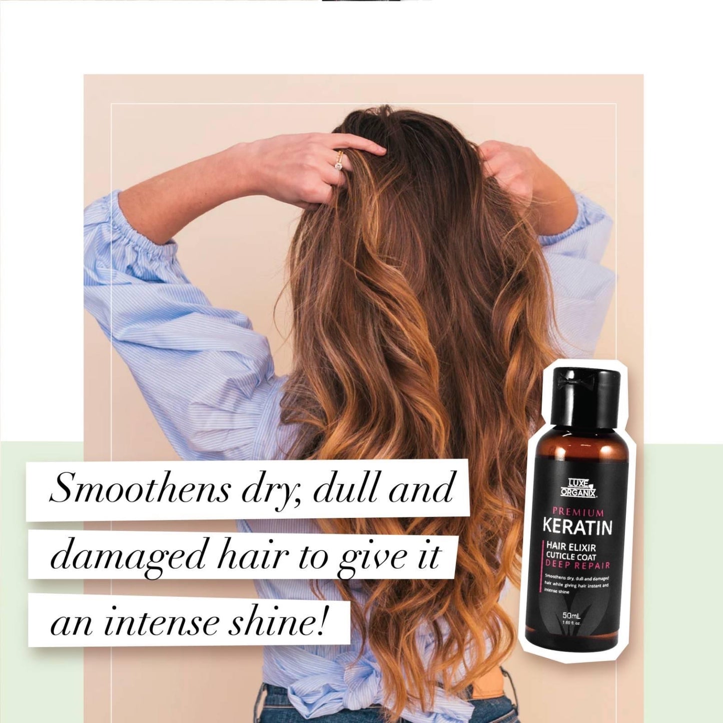Luxe Organix Keratin Elixir Cuticle Coat 50ml - La Belleza AU Skin & Wellness