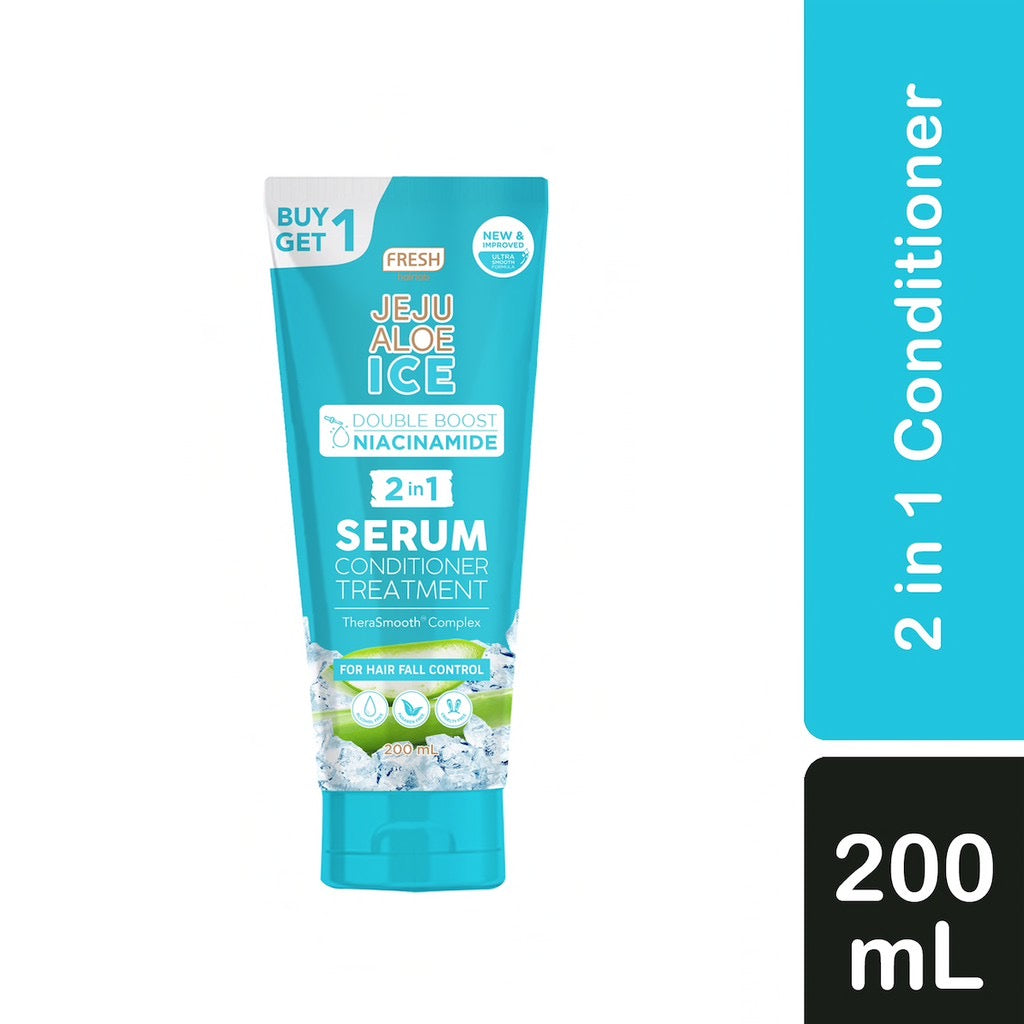 FRESH Hairlab Jeju Aloe Ice Double Boost Niacinamide 2 in 1 Serum Conditioner Treatment 200ml - La Belleza AU Skin & Wellness
