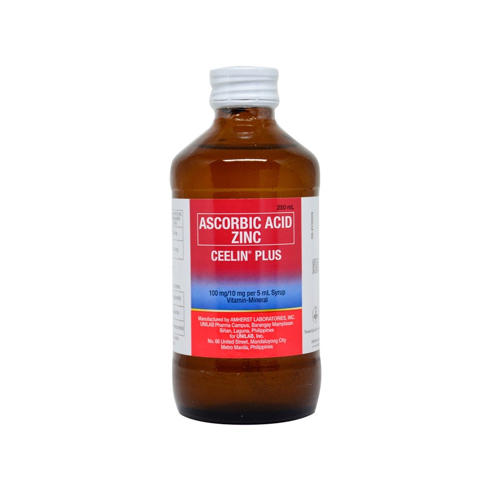 Ceelin Ascorbic Acid + Zinc Syrup 250ml (Exp Dec 2023) - La Belleza AU Skin & Wellness