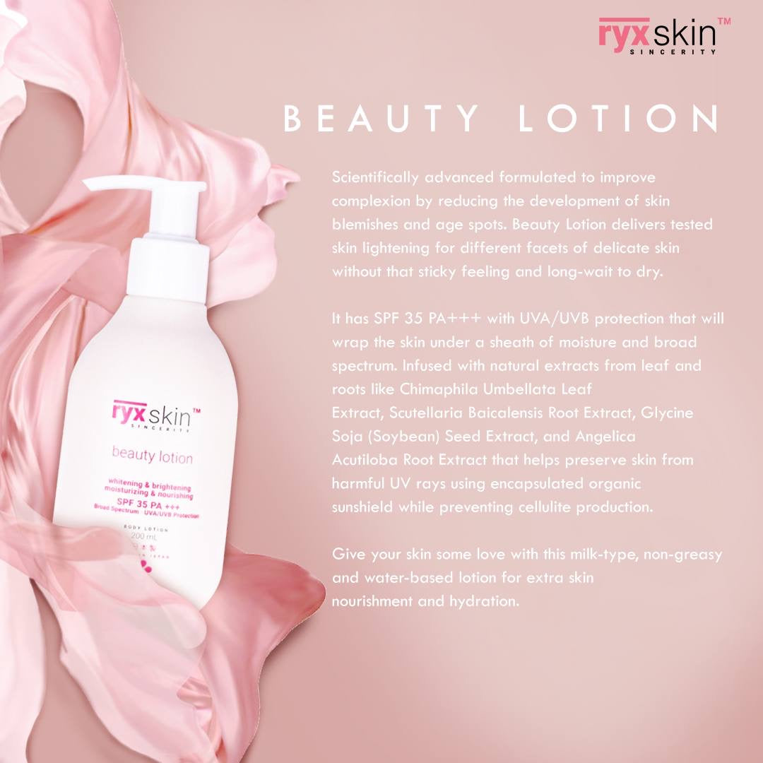 Beauty Lotion 200ml (New Bottle-Matte White) - La Belleza AU Skin & Wellness