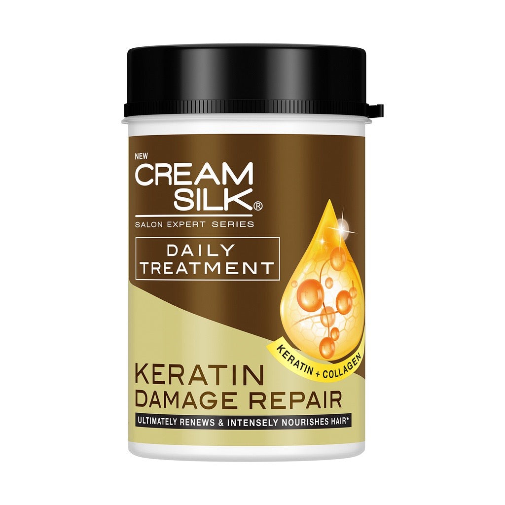 CREAMSILK Daily Treatment DAMAGE REPAIR KERATIN + COLLAGEN 650ml - La Belleza AU Skin & Wellness