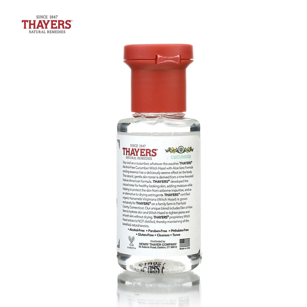 Thayers Witch Hazel Alcohol Free Toner Cucumber 89mL - La Belleza AU Skin & Wellness