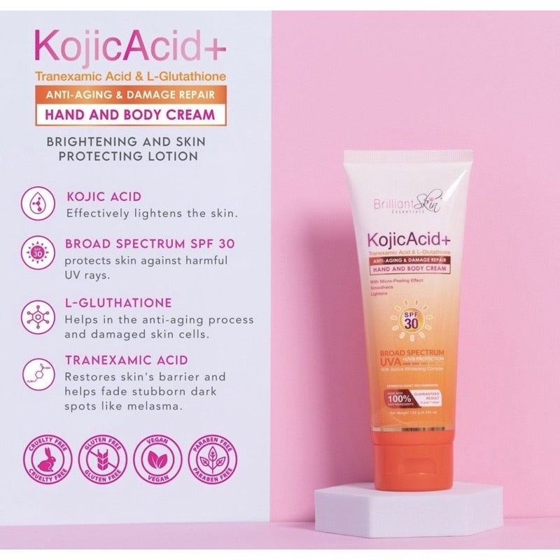 Brilliant Skin Kojic Lotion 120ml | Kojic Acid+Traxenamic Acid L-Glutathione 120g - La Belleza AU Skin & Wellness