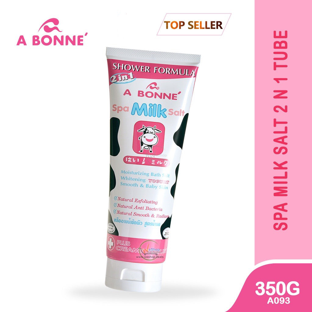 Abonne Spa Milk Salt Scrub Shower Creamy Formula 350G - La Belleza AU Skin & Wellness