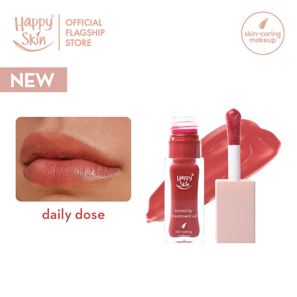 Happy Skin Second Skin Tinted Lip Treatment Oil 7ml - La Belleza AU Skin & Wellness