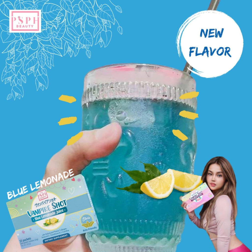 PSPH Vampire Shot Blue Lemonade Keto-Friendly Beauty Drink 15s - La Belleza AU Skin & Wellness