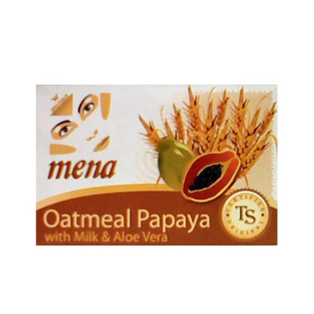 Mena Oatmeal Papaya With Milk & Aloe Vera Soap 150g - La Belleza AU Skin & Wellness