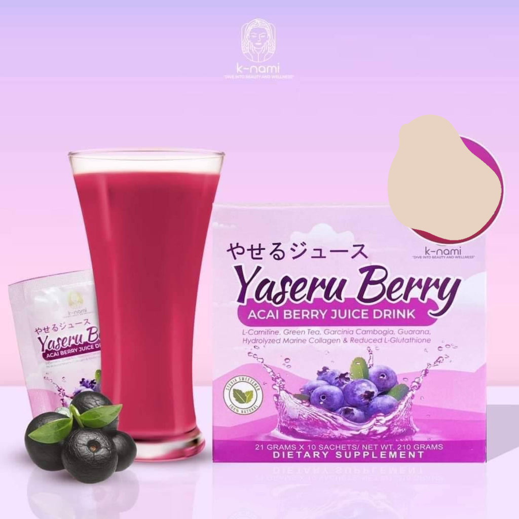 K-Nami Yaseru Berry (Acai Berry Juice Drink) 10s - La Belleza AU Skin & Wellness