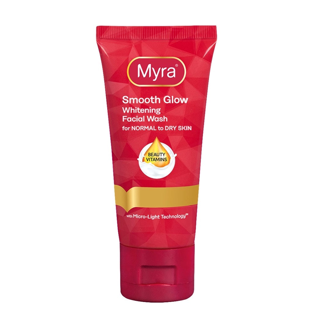 Myra Smooth Glow Whitening Facial Wash 50ml - La Belleza AU Skin & Wellness