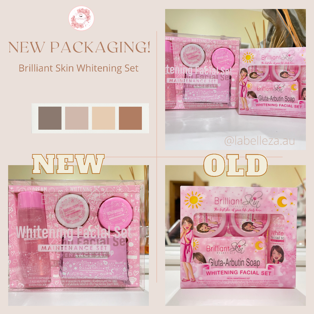 Brilliant Skin Whitening Facial Set (New Packaging) - La Belleza AU Skin & Wellness