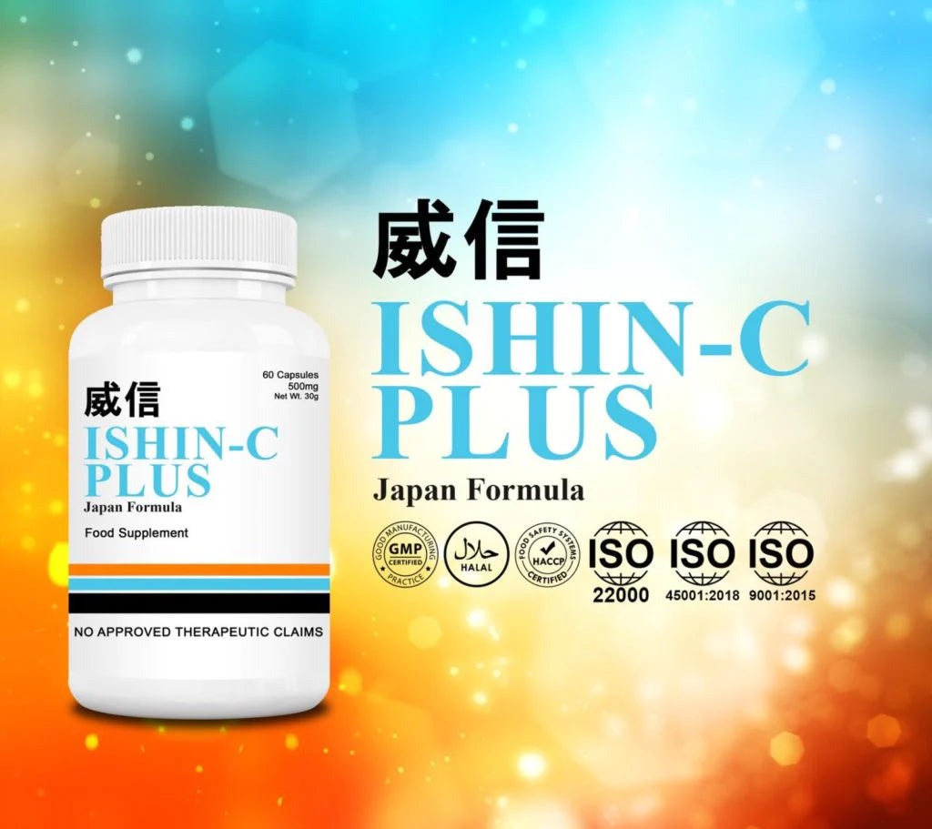 Ishin Japan Ishin-C Plus Vitamin C (60 capsules x 500mg) - La Belleza AU Skin & Wellness