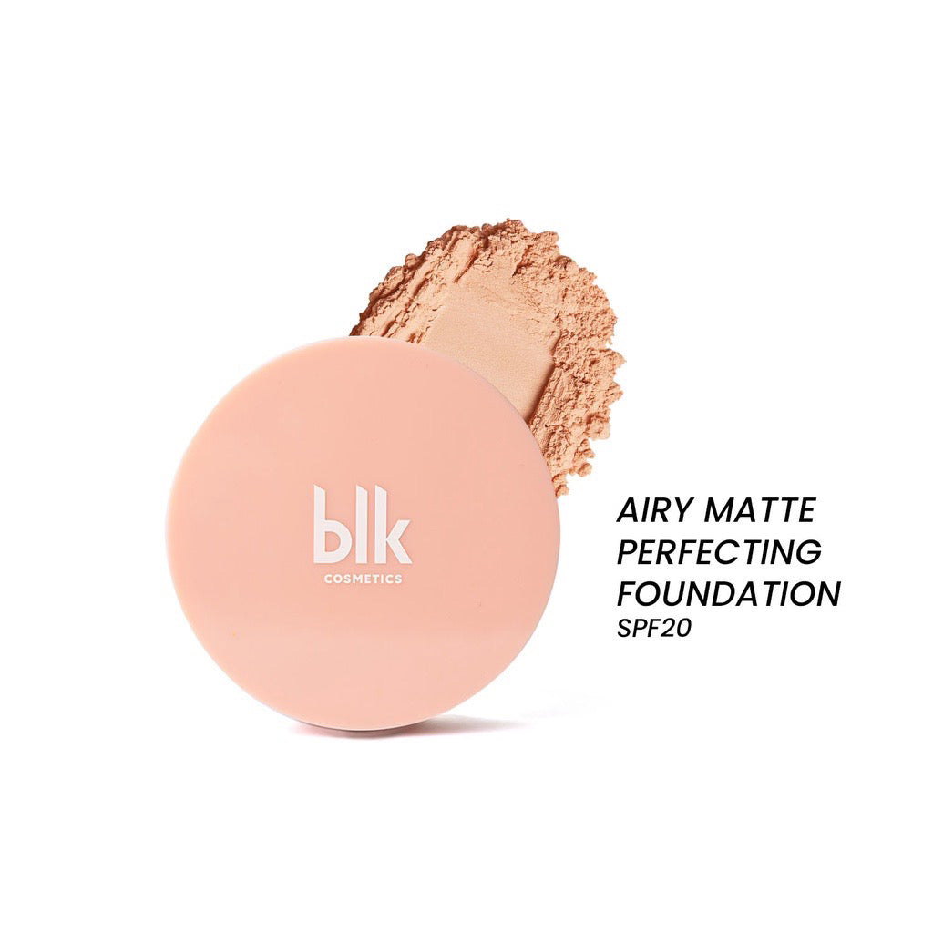BLK Cosmetics Airy Matte Perfecting Powder Foundation SPF20 ( 3 universally flattering shades) - La Belleza AU Skin & Wellness