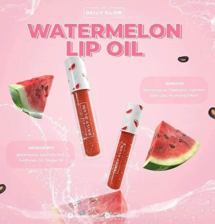 The Daily Glow Watermelon Lip Oil - La Belleza AU Skin & Wellness