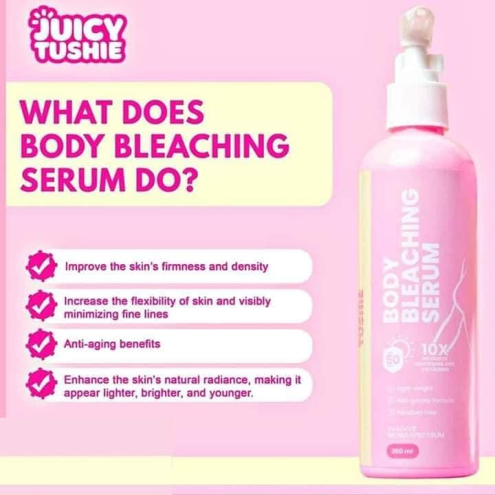 Juicy Tushie Body Bleaching Serum Lotion 250ml by Juju Glow - La Belleza AU Skin & Wellness