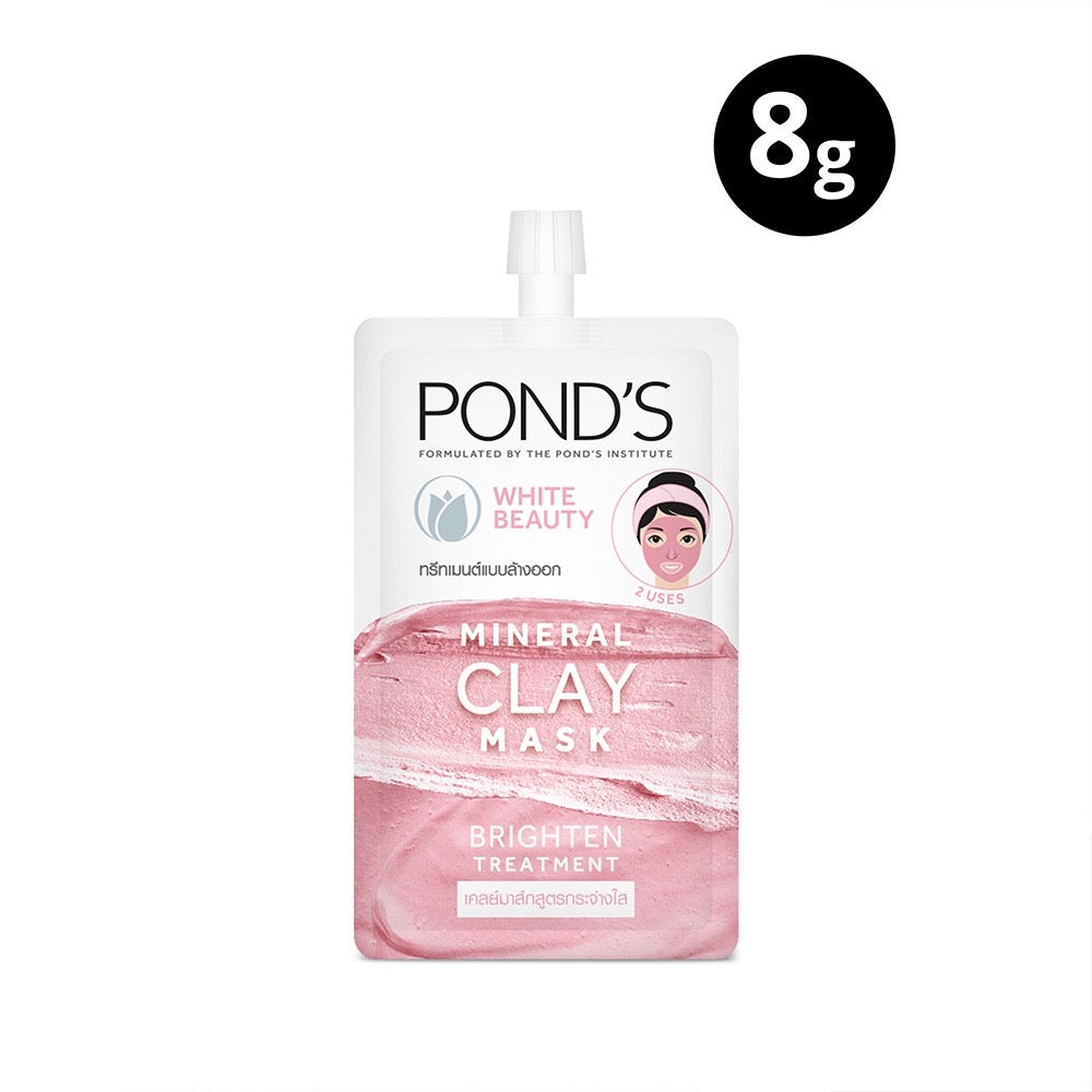 PONDS White Beauty Mineral Clay Brightening Mask 8g - La Belleza AU Skin & Wellness