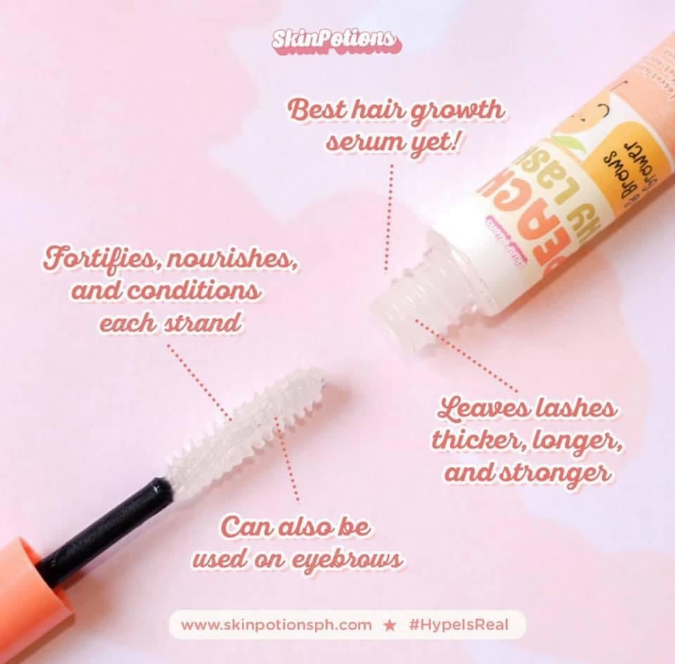SkinPotions Peach Thy Lash - Eyelash & Eyebrow Growth Serum - La Belleza AU Skin & Wellness