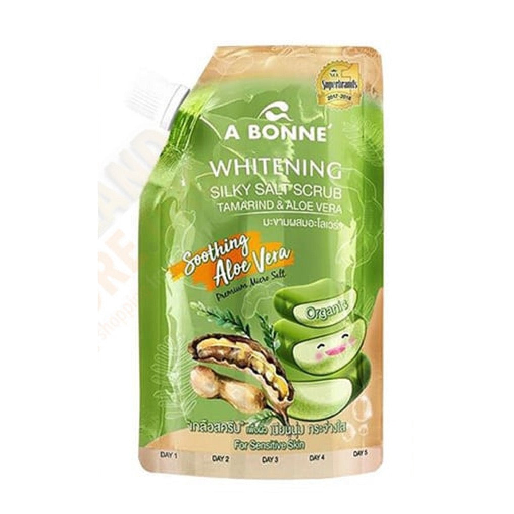 Whitening Silky Salt Scrub 350G - Tamarind & Aloe Vera - La Belleza AU Skin & Wellness