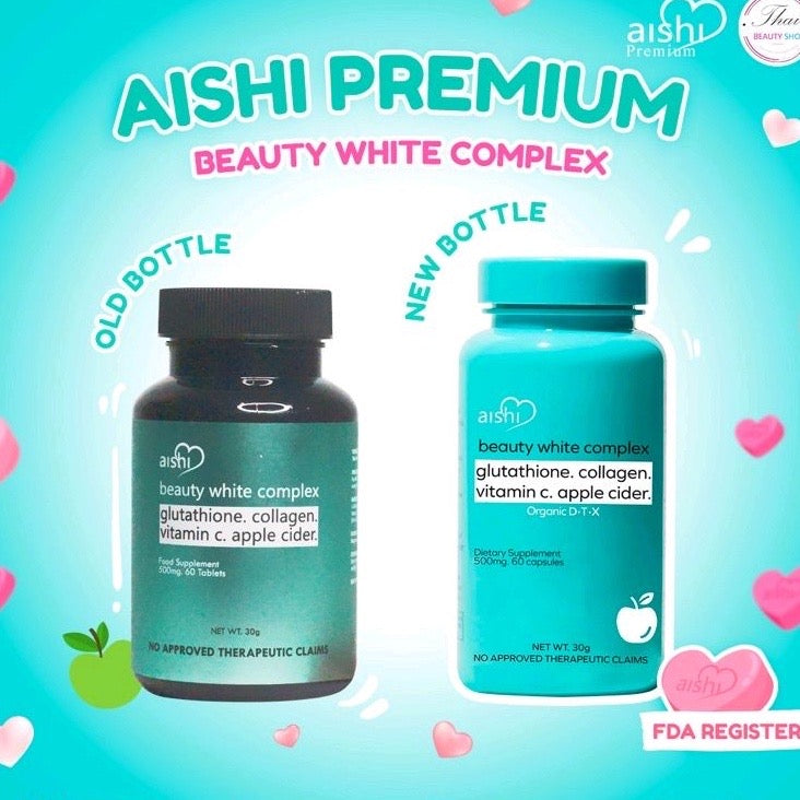 Aishi Beauty White Complex (Slimming + Whitening Apple Cider Tablets) 60caps - La Belleza AU Skin & Wellness