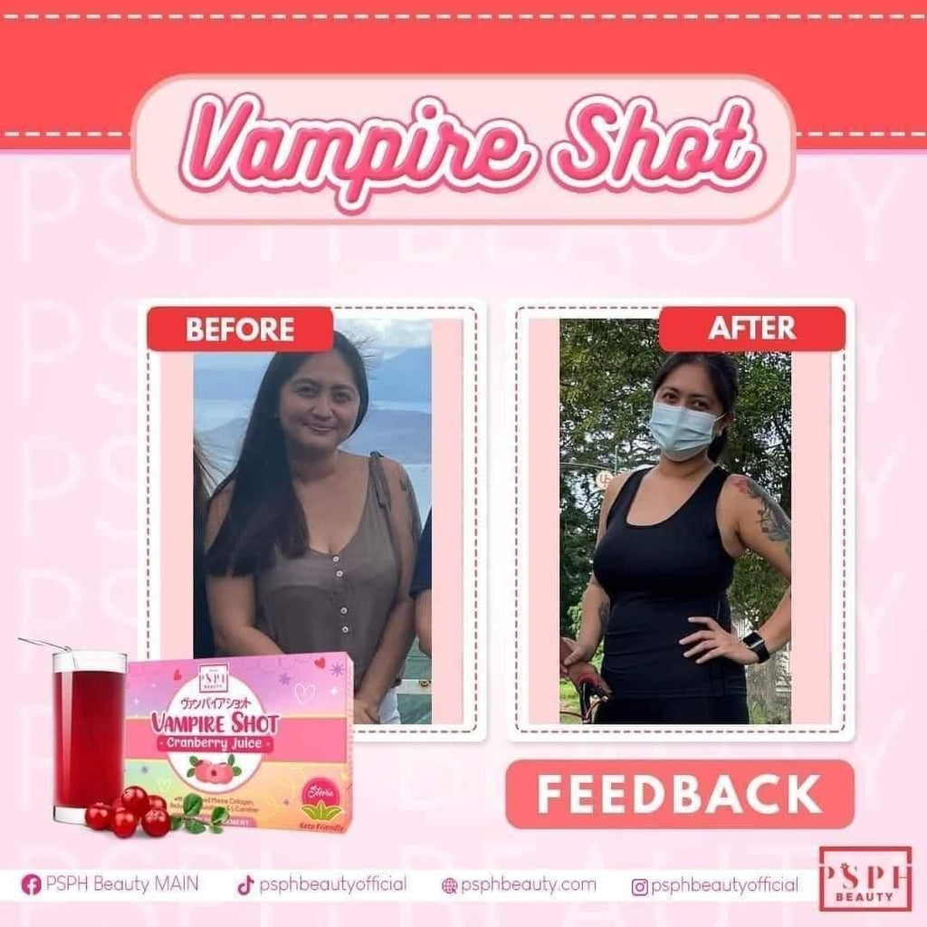 PSPH Vampire Shot Cranberry Juice (10s/box) - La Belleza AU Skin & Wellness