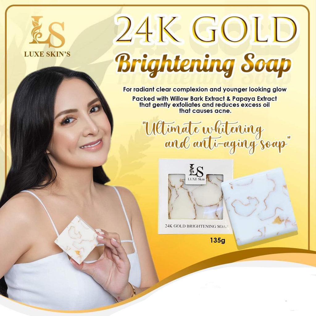 Luxe Skin 24K Gold Brightening Soap 135g - La Belleza AU Skin & Wellness