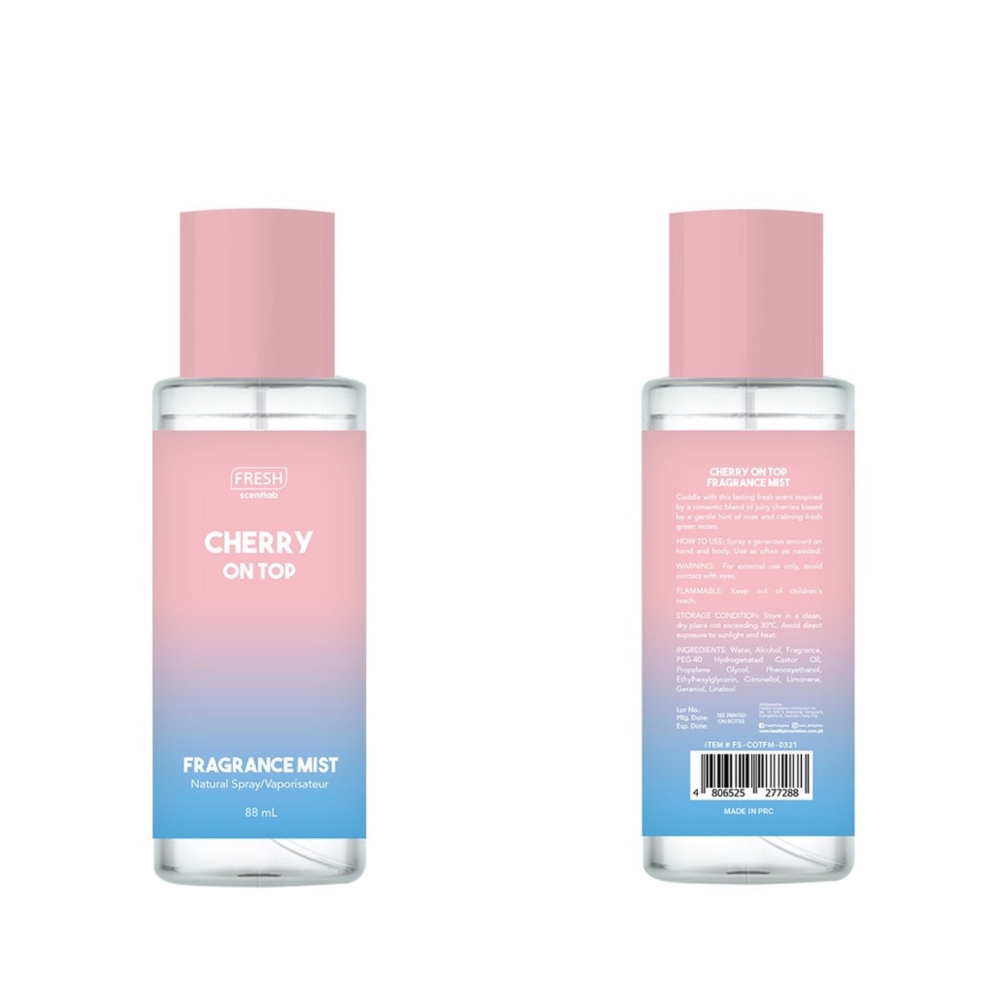 FRESH Scentlab Fragrance Mist 88ml - La Belleza AU Skin & Wellness