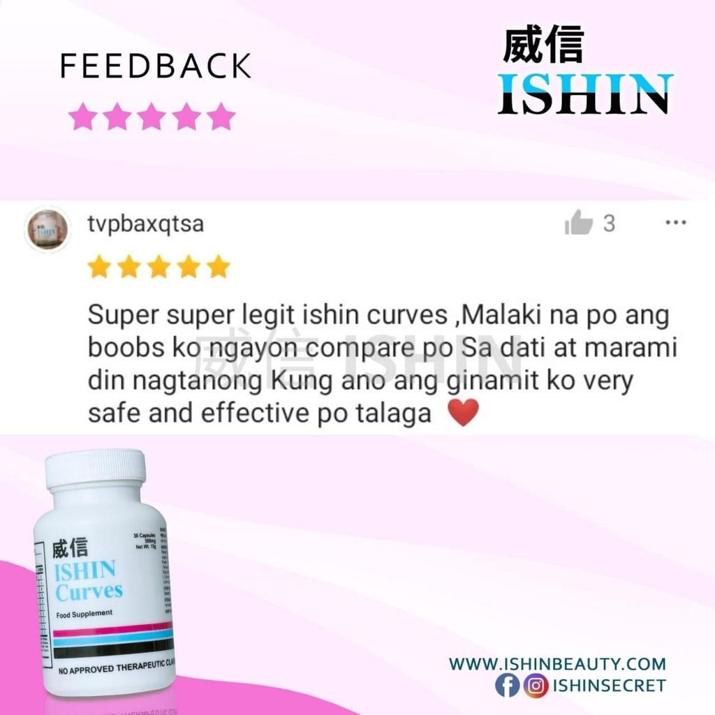 ISHIN Curves All Natural Japan Formula 30 Capsules - La Belleza AU Skin & Wellness