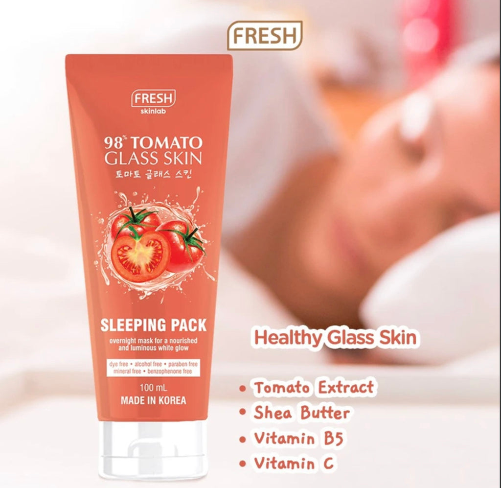 Tomato Glass Skin Sleeping Pack 100ml - La Belleza AU Skin & Wellness