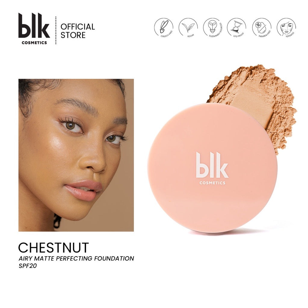 BLK Cosmetics Airy Matte Perfecting Powder Foundation SPF20 ( 3 universally flattering shades) - La Belleza AU Skin & Wellness