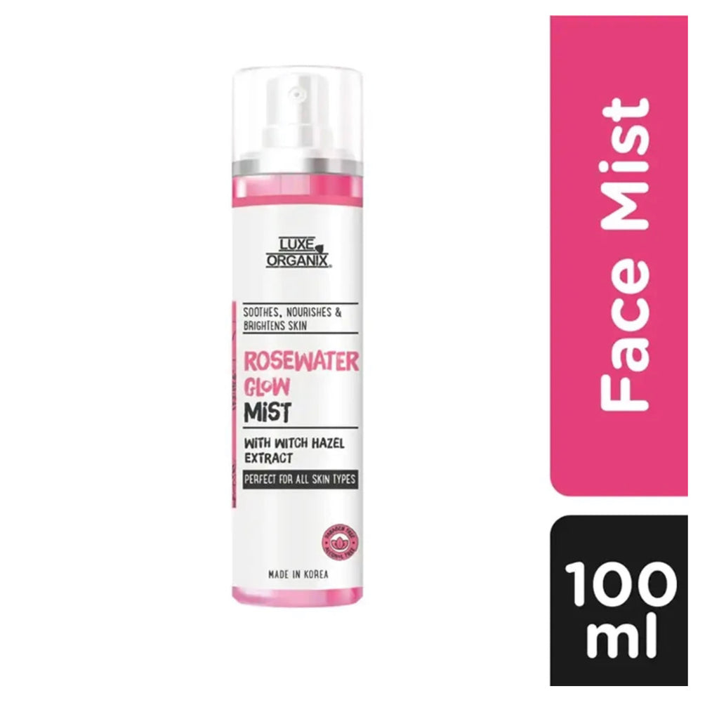 Rosewater Glow Mist With Witch Hazel Extract 100ml - La Belleza AU Skin & Wellness