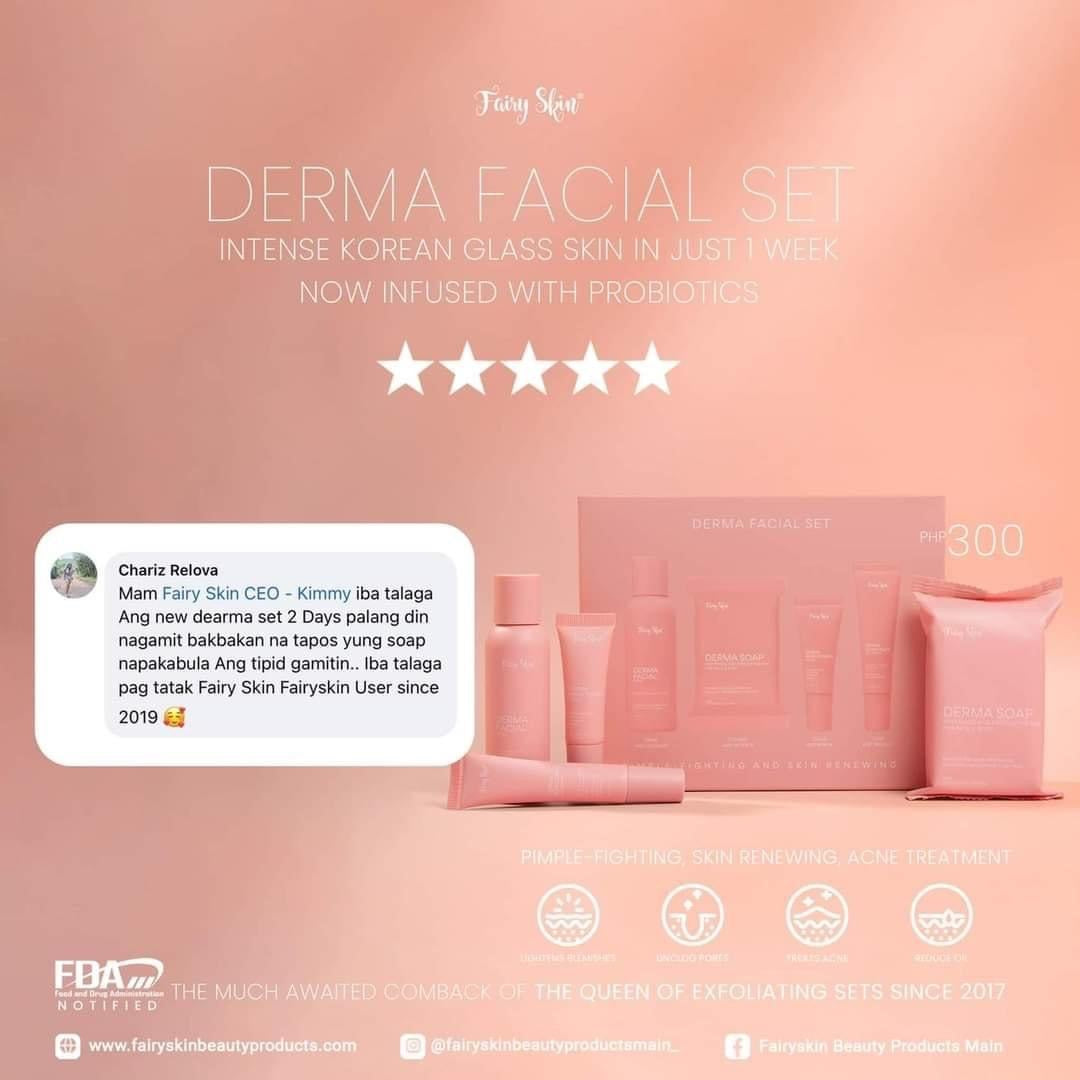 Fairy Skin Derma Facial Set (New Look) - La Belleza AU Skin & Wellness