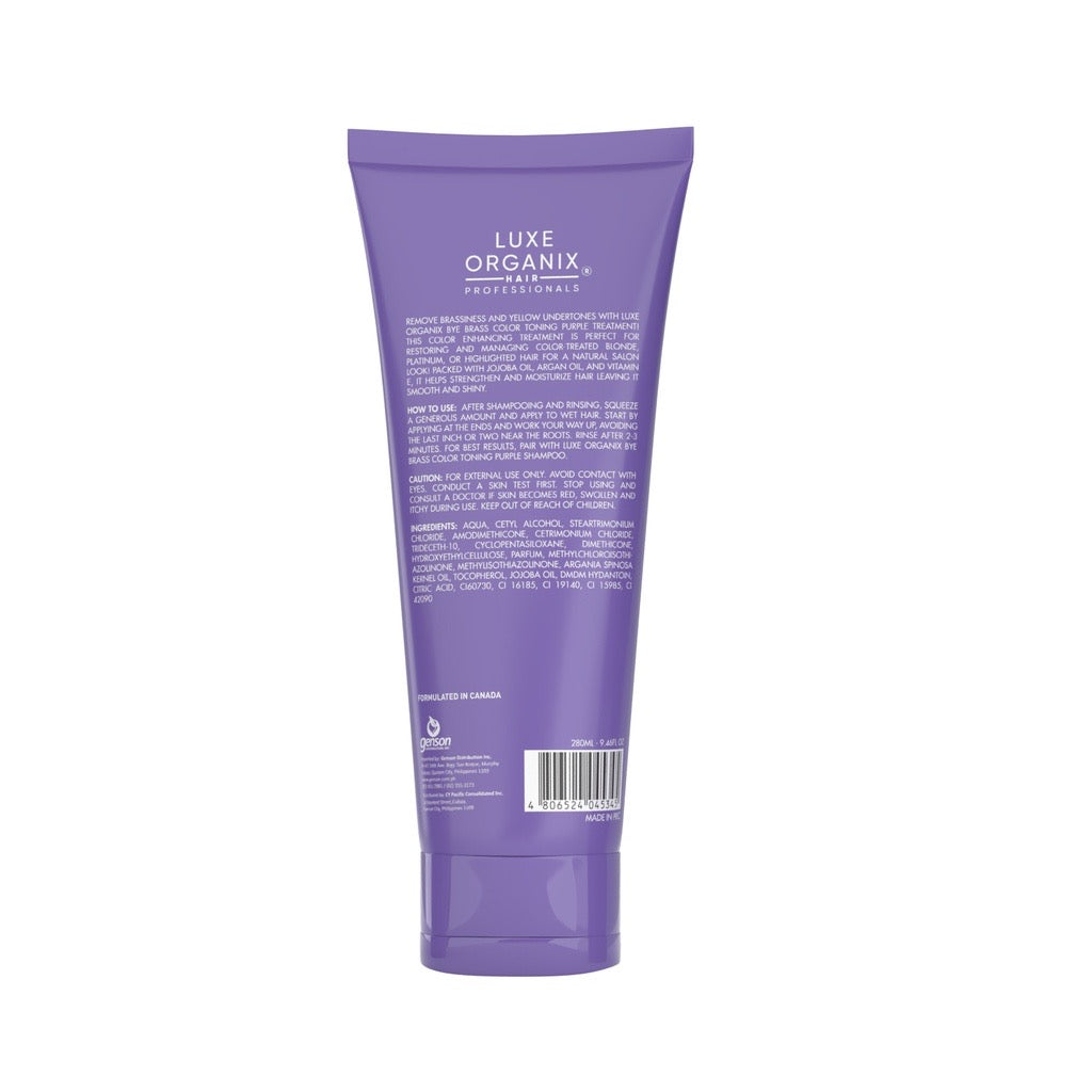 LUXE ORGANIX  Bye Brass Purple Conditioner 210 ml - La Belleza AU Skin & Wellness