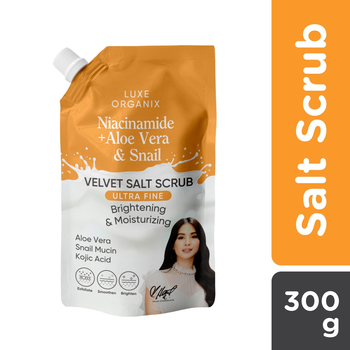 LUXE ORGANIX Aloe and Snail Spa Salt 300g - La Belleza AU Skin & Wellness