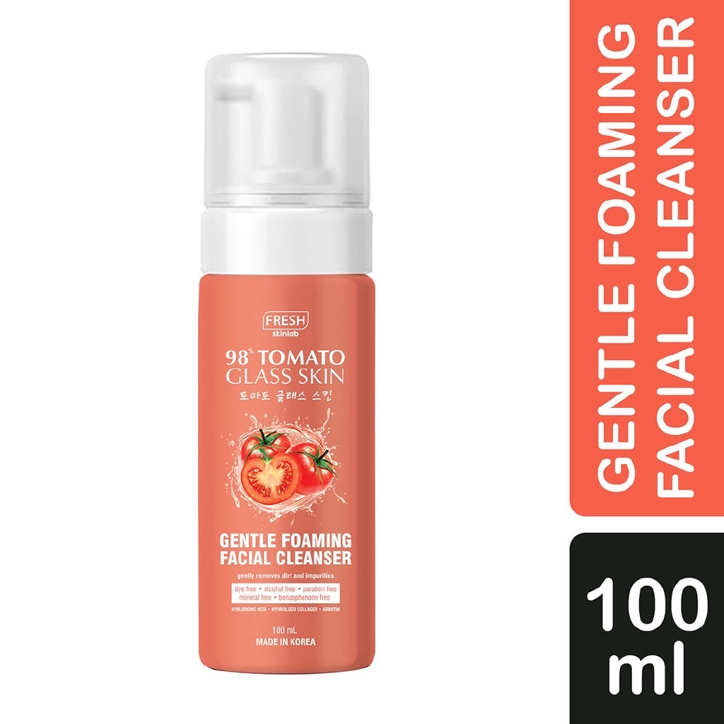 Fresh Tomato Glass Skin Gentle Foaming Facial Cleanser (100ml) - La Belleza AU Skin & Wellness