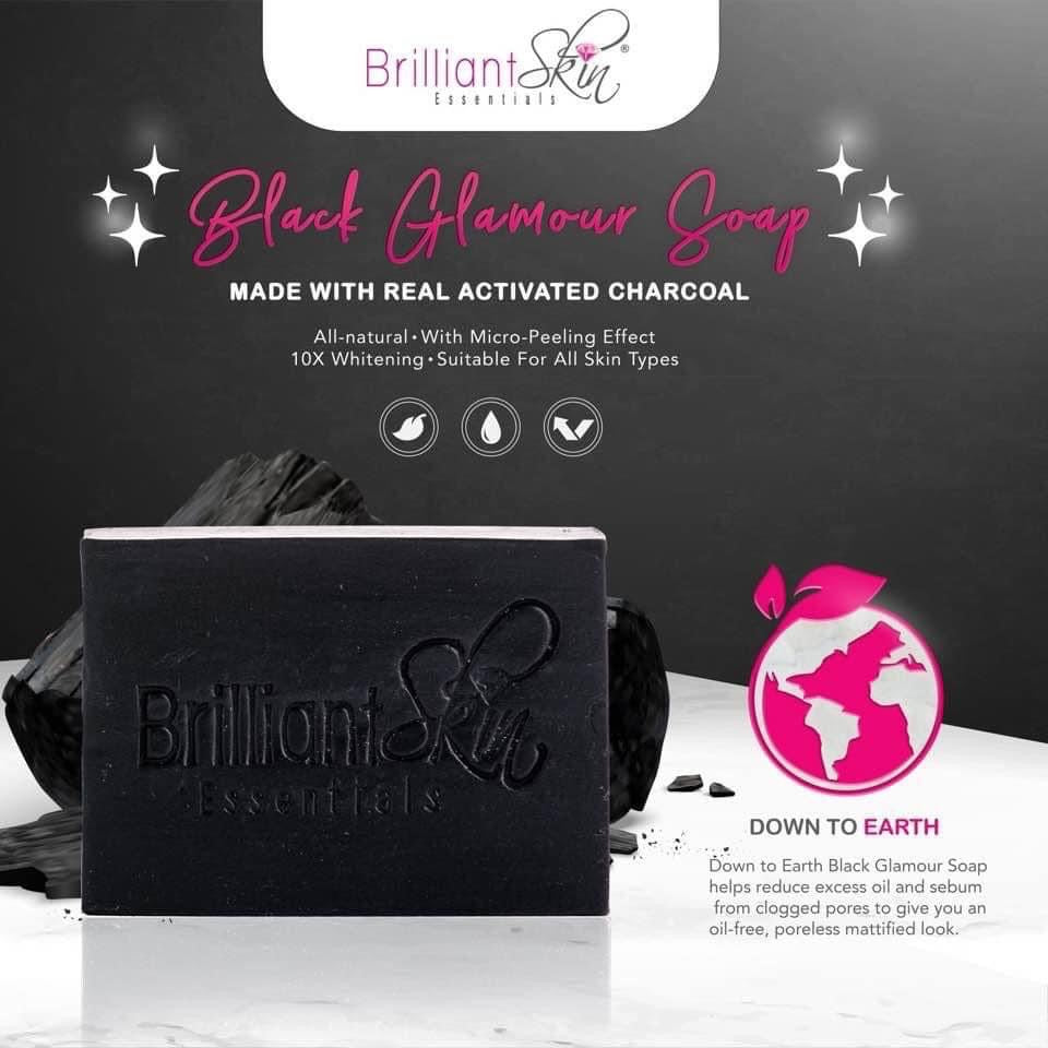 Brilliant Skin Black Glamour Soap + Free Loofah - La Belleza AU Skin & Wellness