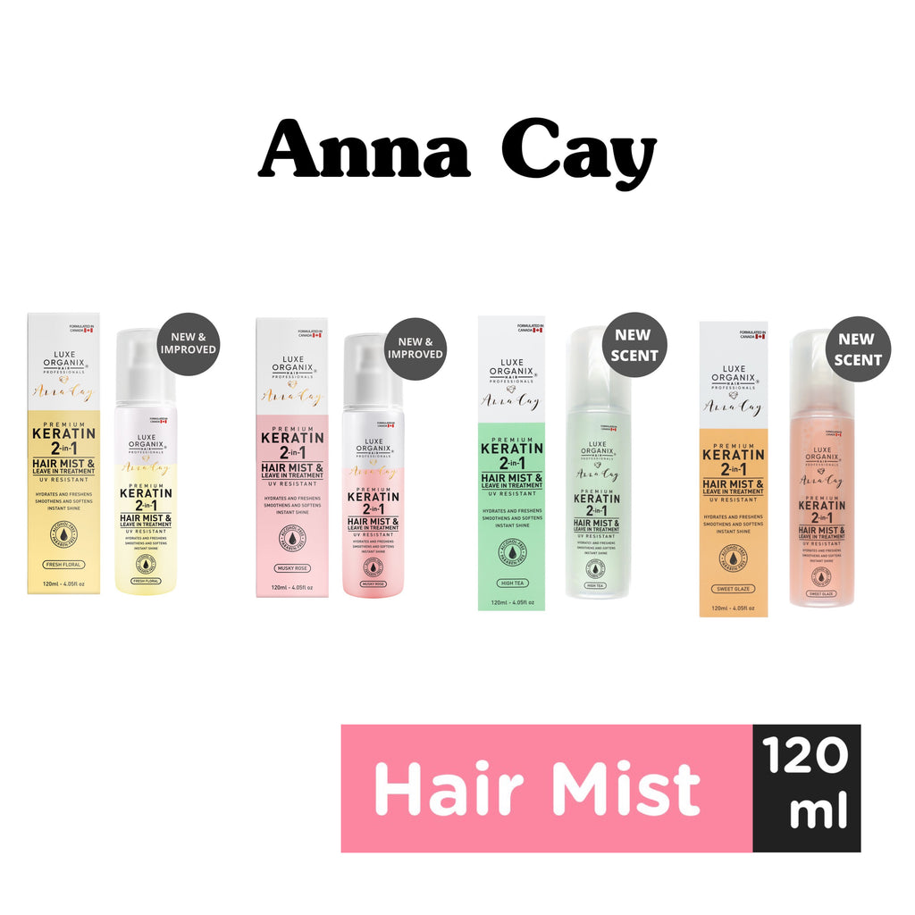 Luxe Organix x Anna Cay Premium Keratin 2-in-1 Hair Mist & Leave-in Treatment 120ml - La Belleza AU Skin & Wellness