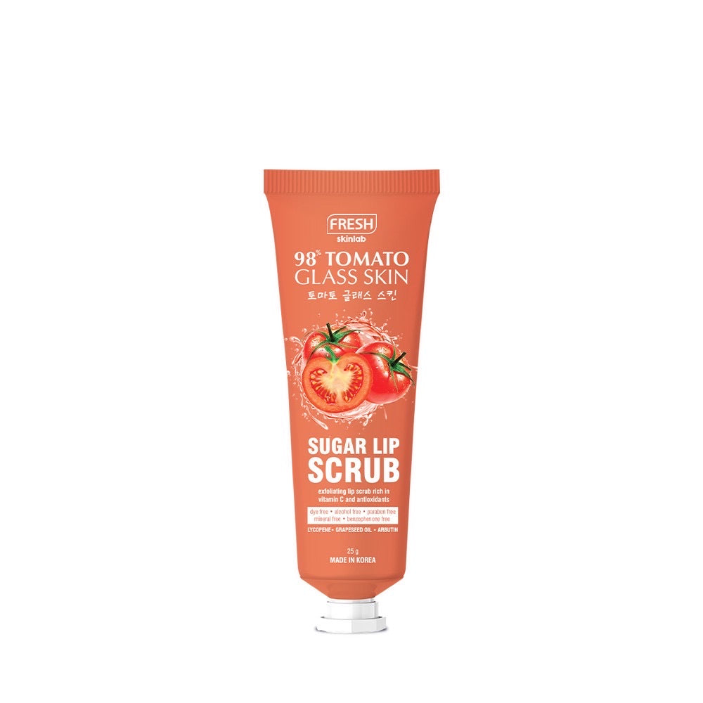 Fresh Tomato Glass Skin Sugar Lip Therapy Scrub 25g - La Belleza AU Skin & Wellness
