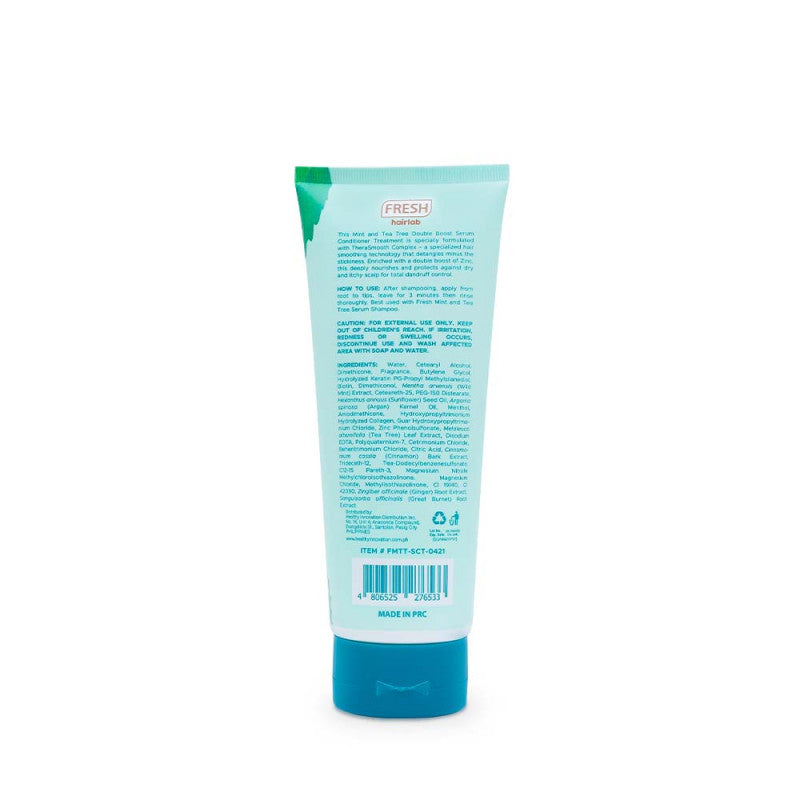 Fresh Hairlab Mint and Tea Tree Double Boost Zinc 2 in 1 Serum Conditioner Treatment 200ml - La Belleza AU Skin & Wellness