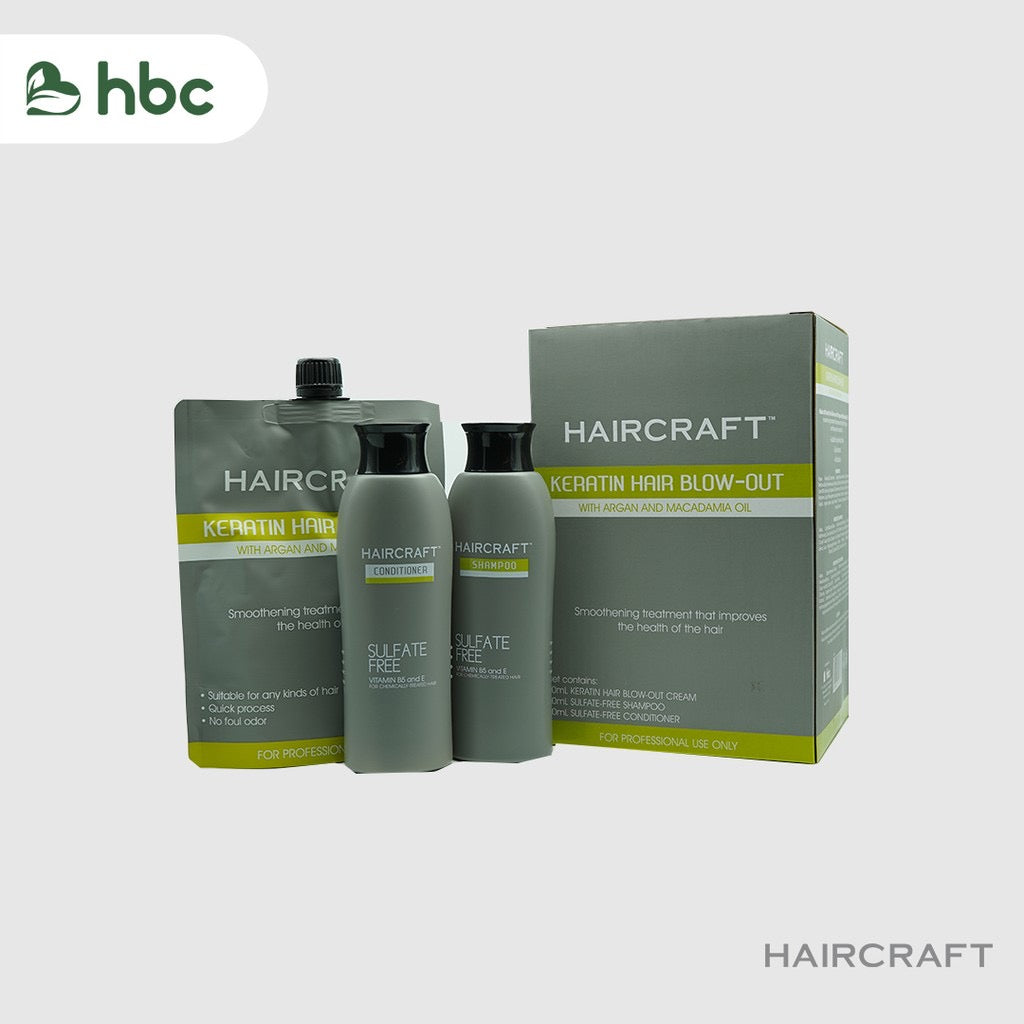 HAIRCRAFT Keratin Hair Blow-out HBC Brazilian Blowout  Hortaleza - La Belleza AU Skin & Wellness