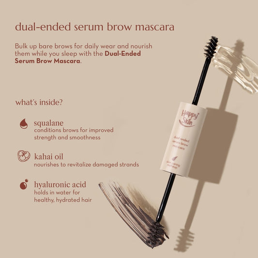 Happy Skin Second Skin Dual-Ended Serum Brow Mascara - La Belleza AU Skin & Wellness