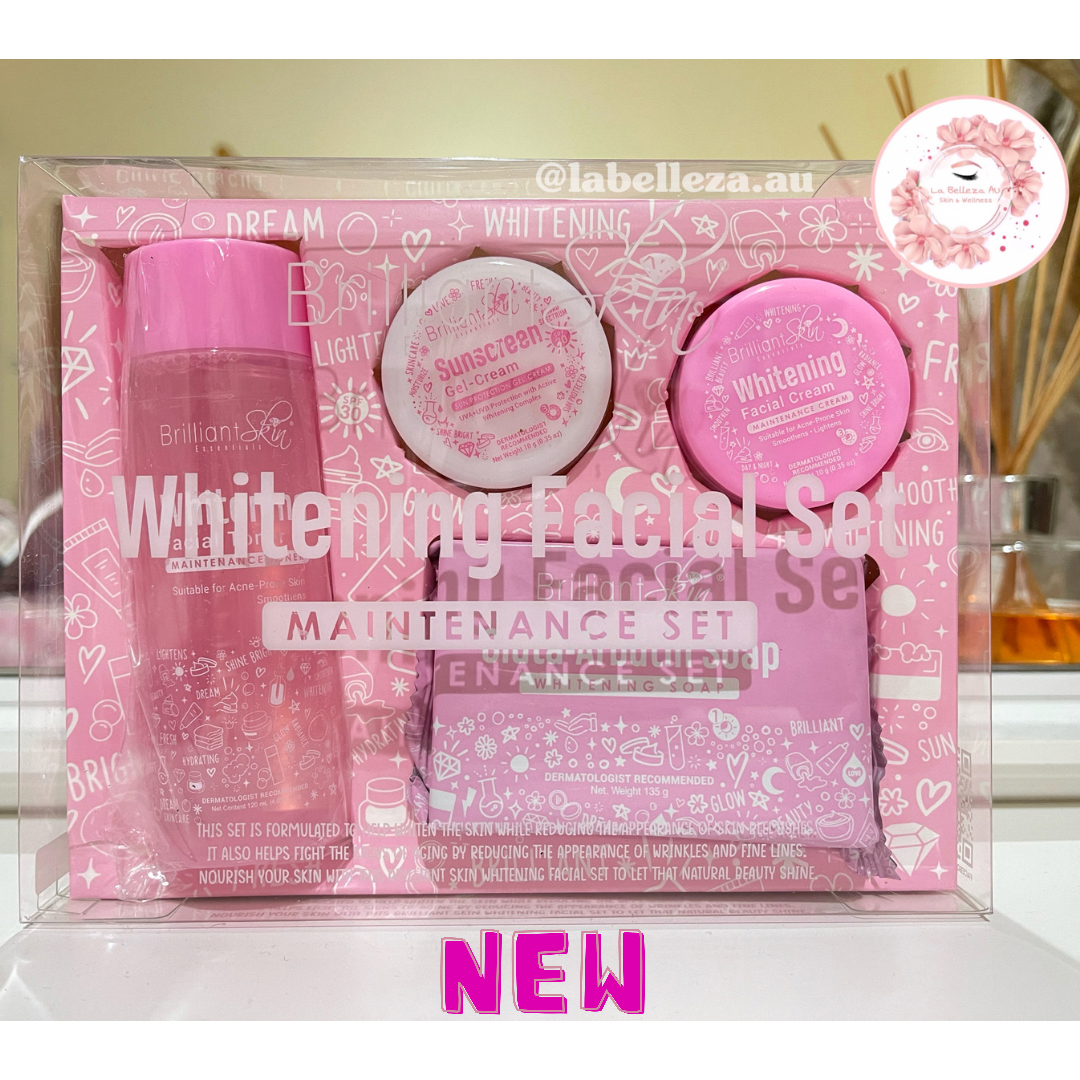 Brilliant Skin Whitening Facial Set (New Packaging) - La Belleza AU Skin & Wellness