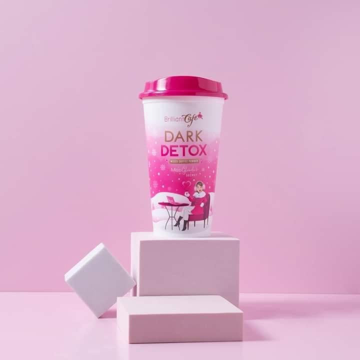 Brilliant Skin Cafe Dark Detox Mixed Powder Christmas Edition w/ Cup 10s (EXP 12/2023) - La Belleza AU Skin & Wellness
