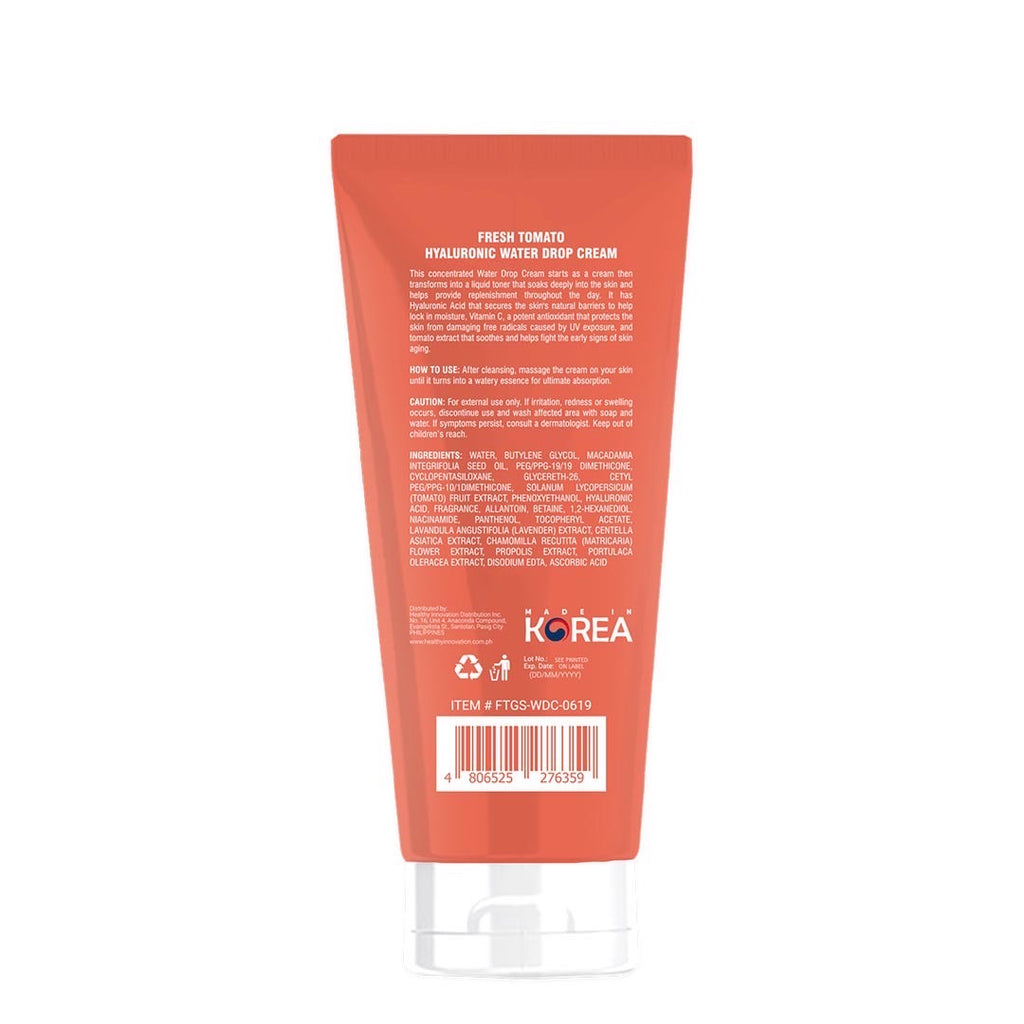 Fresh Skinlab Tomato Glass Skin Hyaluronic Water Drop Cream (80ml) - La Belleza AU Skin & Wellness
