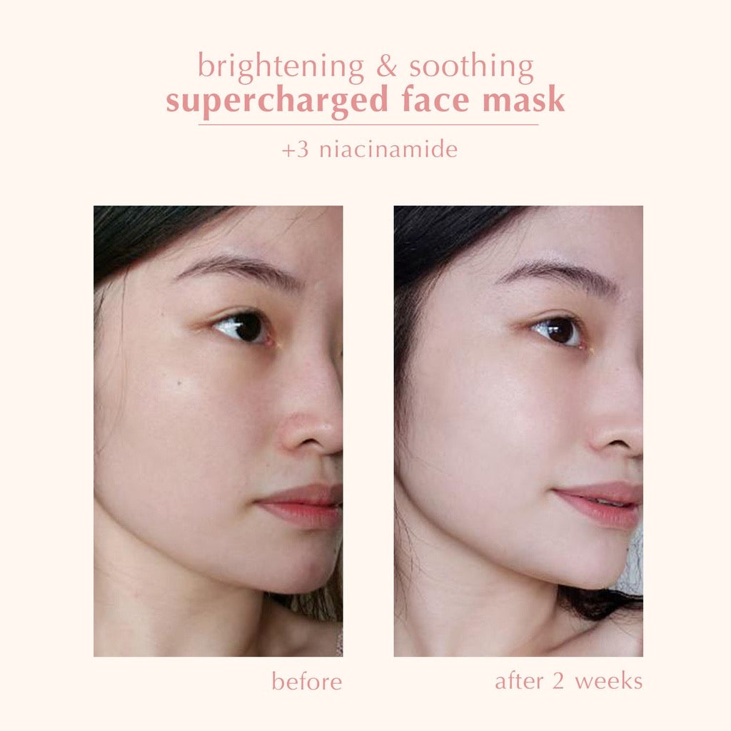 blk skin Brightening & Soothing Supercharged Face Mask +Niacinamide (1 sheet mask) - La Belleza AU Skin & Wellness