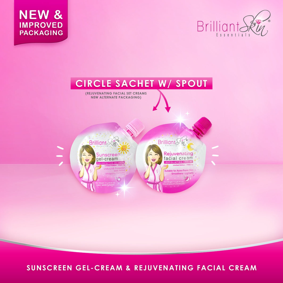 Brilliant Skin Sunscreen Gel-Cream SPF30 50g - La Belleza AU Skin & Wellness