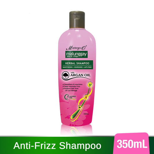 Moringa-O2 Herbal Anti-Frizz Shampoo with Argan Oil 350ml - La Belleza AU Skin & Wellness