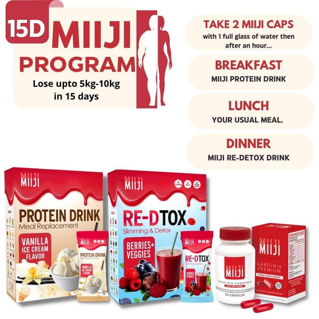 MIIJI Protein Drink Meal Replacement and Re-Dtox Slimming Detox - La Belleza AU Skin & Wellness