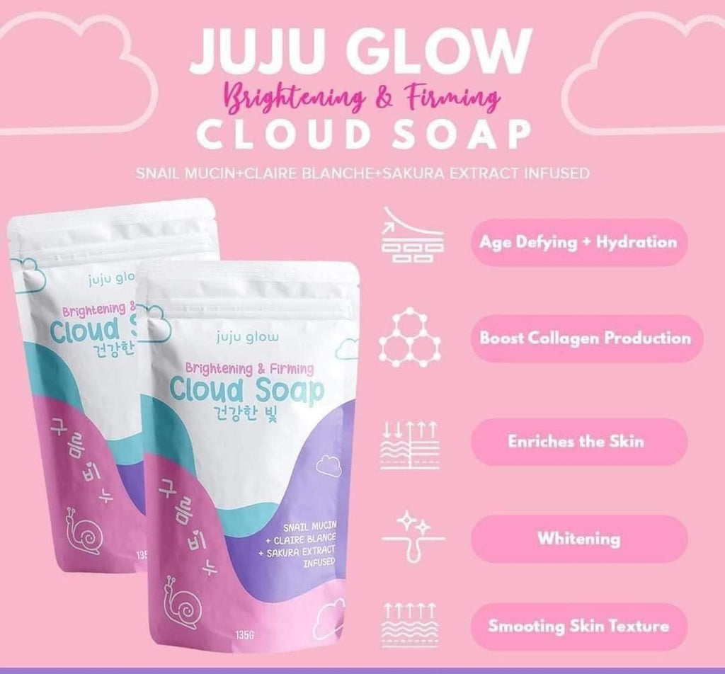 Juju Glow Brightening & Firming Cloud Soap 135g - La Belleza AU Skin & Wellness