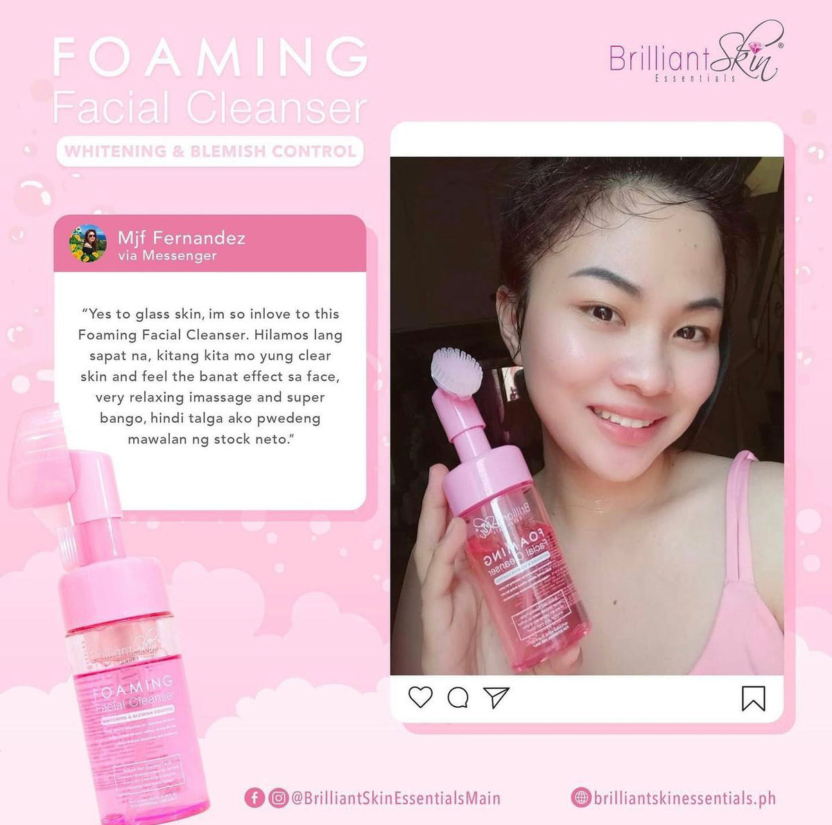 Brilliant Skin Foaming Facial Cleanser 100ml (New Packaging) - La Belleza AU Skin & Wellness