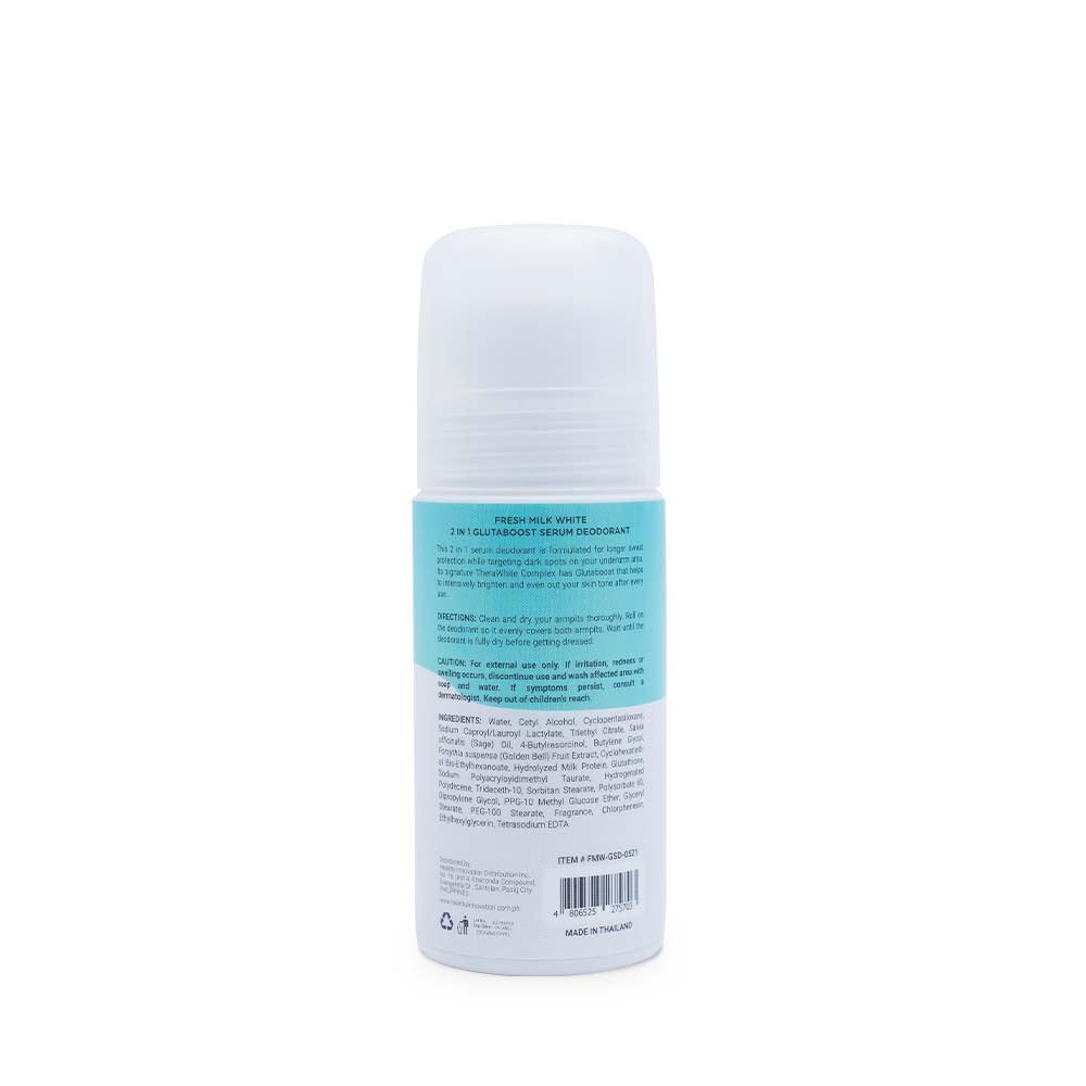 Fresh Milk White  2 in 1 Glutaboost Serum Deodorant 50ml - La Belleza AU Skin & Wellness