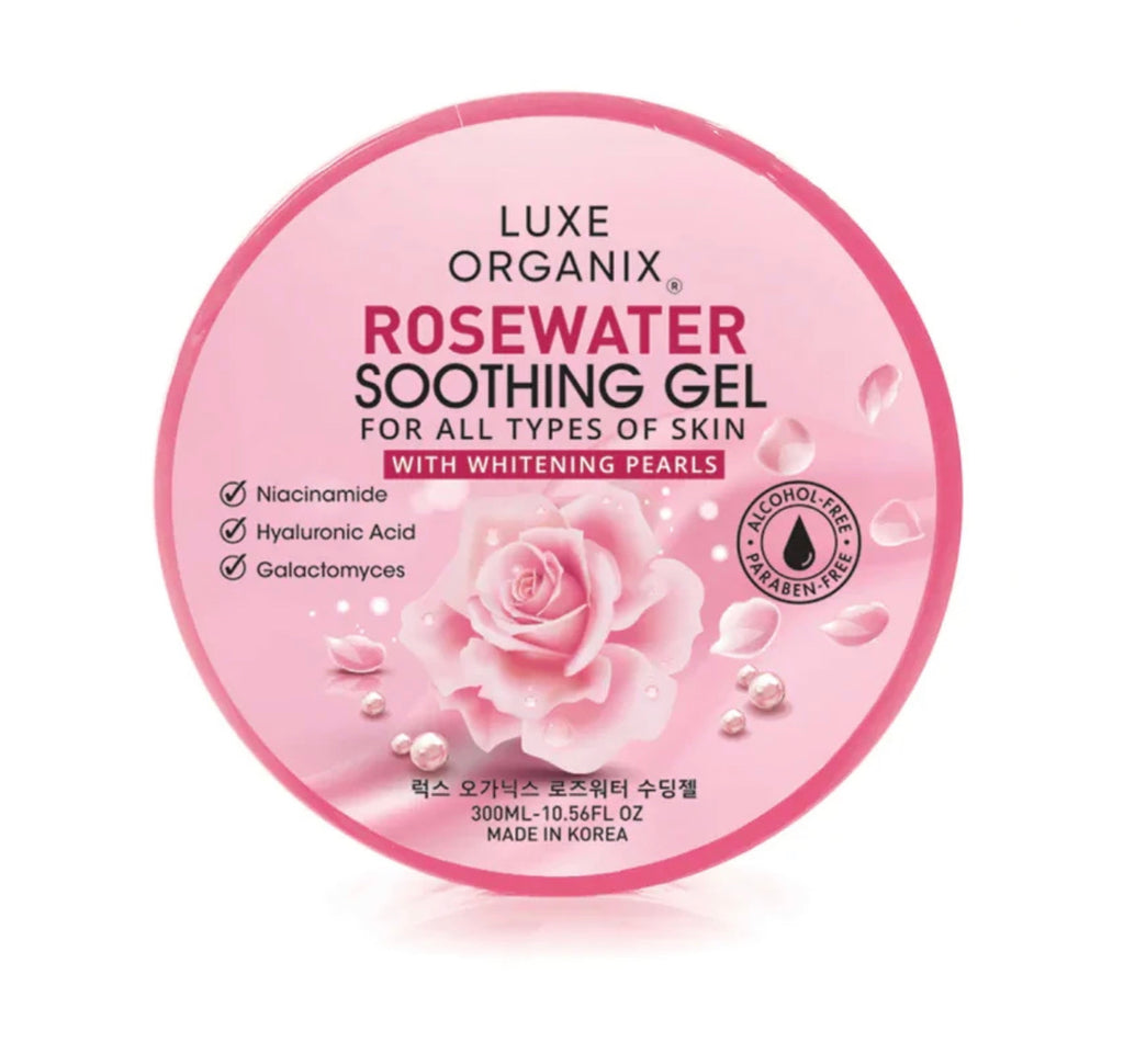 Rosewater Soothing Gel With Whitening Pearls 300ml - La Belleza AU Skin & Wellness
